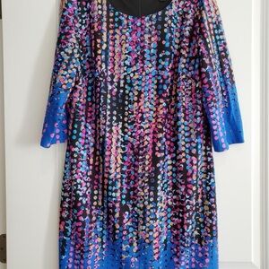 Multicolor Patterned Women's Dress like NEW!